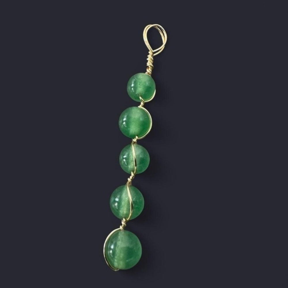 Green Aventurine Wire Wrapped Pendant